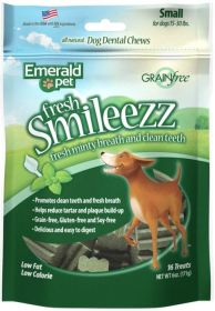 Emerald Pet Fresh Smileezz Dental Dog Treats (Style: Small)