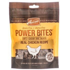 Merrick Power Bites Soft & Chewy Dog Treats (Style: Real Chicken Recipe)