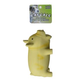Rascals Latex Grunting Pig Dog Toy (Style: Yellow)