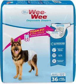 Four Paws Wee Wee Disposable Diapers (Style: Large)