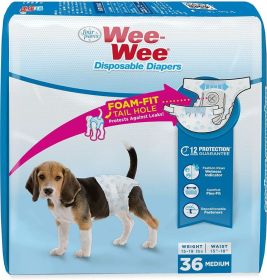 Four Paws Wee Wee Disposable Diapers (Style: Medium)