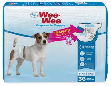 Four Paws Wee Wee Disposable Diapers (Style: Small)